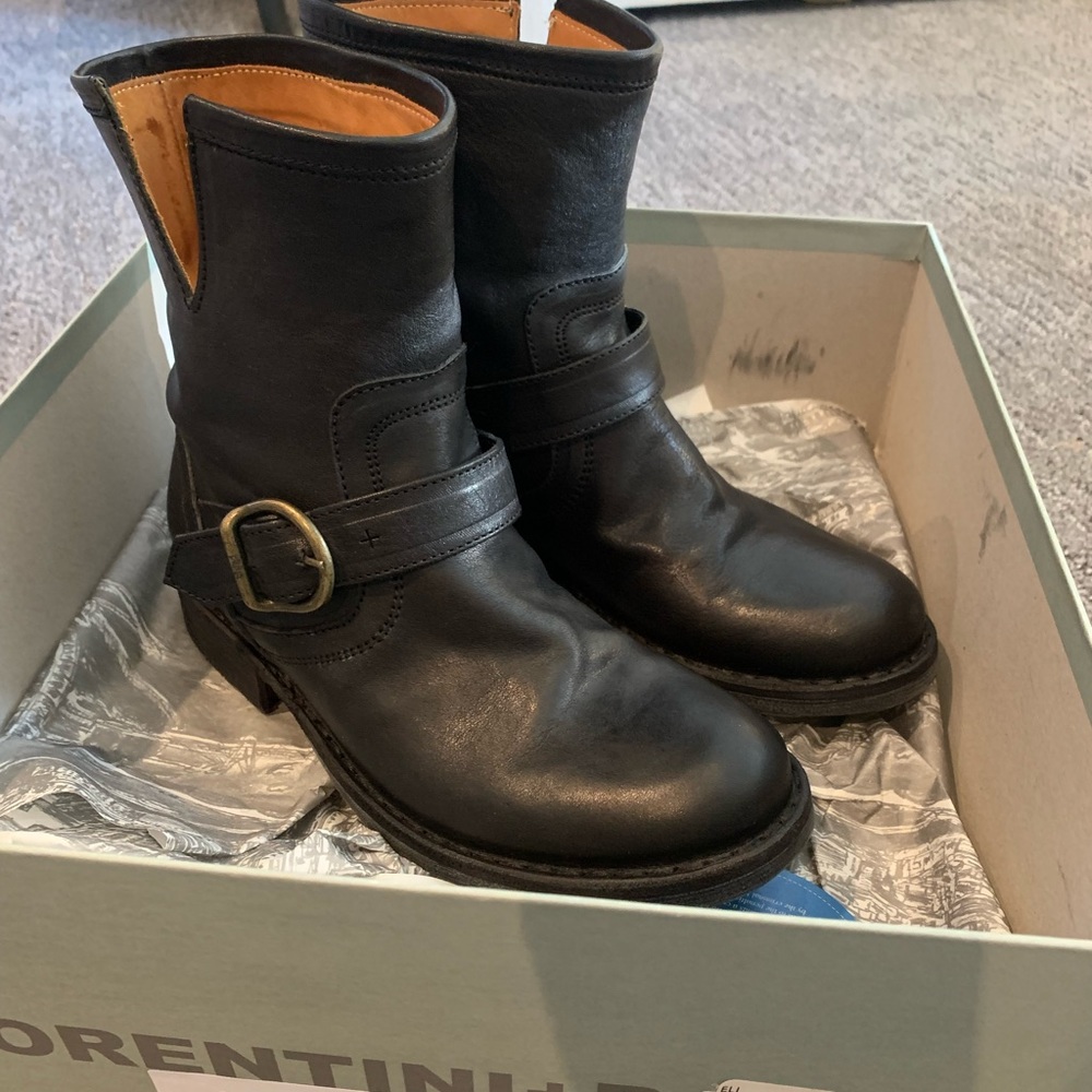 Fiorentini + Baker Eli boots 35.5 Black Excellent!